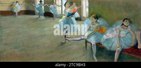 Il famoso dipinto Dancers in the Classroom di Edgar Degas. Foto Stock