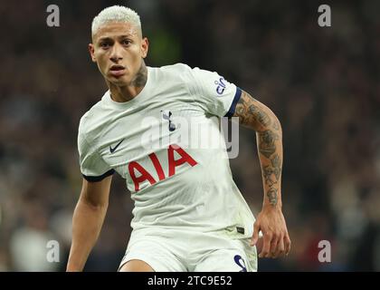 Londra, Regno Unito. 10 dicembre 2023. Richarlison del Tottenham Hotspur durante la partita di Premier League al Tottenham Hotspur Stadium di Londra. Il credito fotografico dovrebbe leggere: Paul Terry/Sportimage Credit: Sportimage Ltd/Alamy Live News Foto Stock