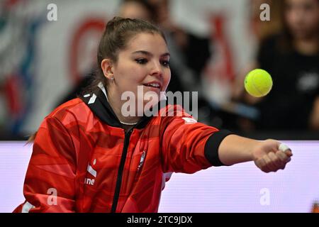 Cuneo, Italia. 10 dicembre 2023. FedericaFerrario (Cuneo) durante Cuneo Granda Volley vs AllianzÂ VVÂ Milano, Volley Italian serie A1 Women Match a Cuneo, Italia, 10 dicembre 2023 crediti: Independent Photo Agency/Alamy Live News Foto Stock