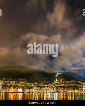 Natale a Bergen, Norvegia occidentale Foto Stock