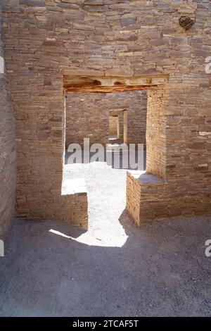 Pueblo Bonito è la più grande casa di Chaco Culture Nationa Foto Stock