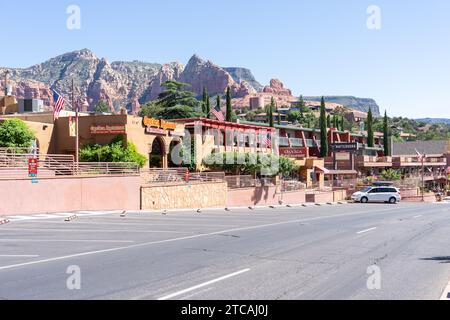 Zona residenziale di Sedona, Arizona, Stati Uniti Foto Stock