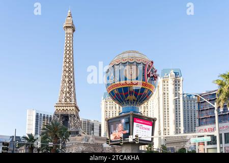 Vista sulla strada di Las Vegas, Nevada, USA, il 29 maggio 2023. Foto Stock