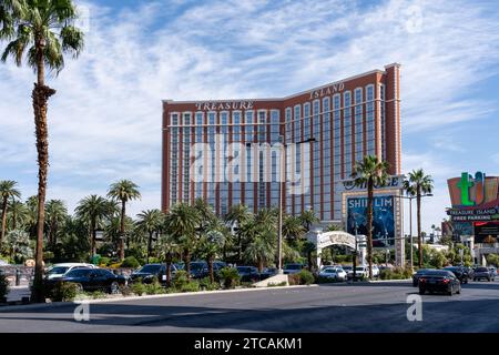 Treasure Island sulla Strip di Las Vegas, Nevada, Stati Uniti Foto Stock
