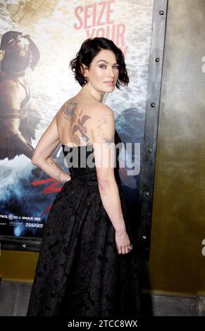 Lena Headey at the Los Angeles premiere of '300: Rise Of An Empire' held at the TCL Chinese Theatre in Los Angeles, USA on March 4, 2014 Stock Photo