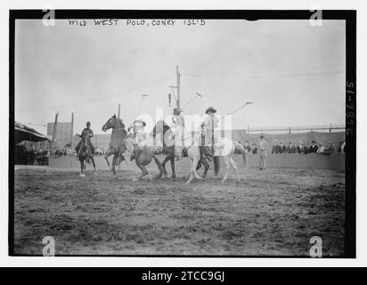 Wild West Polo, Coney Isl. Foto Stock