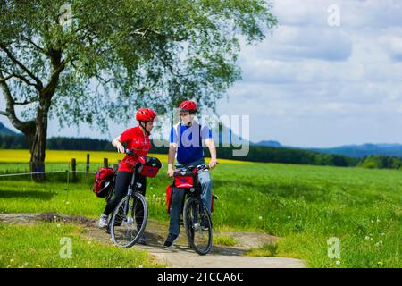 Percorso ciclabile dell'Elba Foto Stock