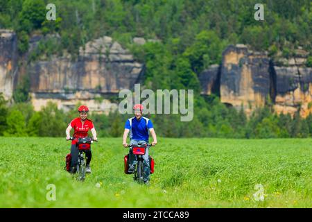 Percorso ciclabile dell'Elba Foto Stock