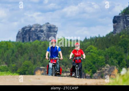 Percorso ciclabile dell'Elba Foto Stock