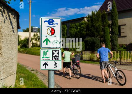 Percorso ciclabile dell'Elba Foto Stock