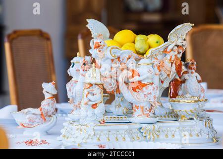 Moritzburg Baroque Palace Dining Room Stock Photo