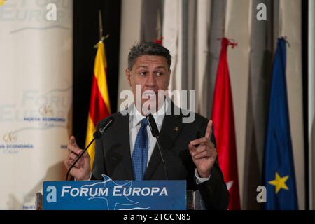 Madrid, 24/10/2016. Mariano Rajoy presenta Xavier García Albiol al forum New Economy. Foto: Isabel Permuy ARCHDC. Crediti: Album / Archivo ABC / Isabel B Permuy Foto Stock