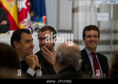 Madrid, 24/10/2016. Mariano Rajoy presenta Xavier García Albiol al forum New Economy. Foto: Isabel Permuy ARCHDC. Crediti: Album / Archivo ABC / Isabel B Permuy Foto Stock