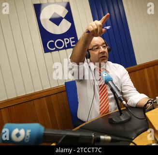 madrid, 3-21-2013.-Angel exposito, presentatore del COPE news.-foto ernesto acute.archdc cope12.jpg proprie foto Ernesto Agudo. Crediti: Album / Archivo ABC / Ernesto Agudo Foto Stock