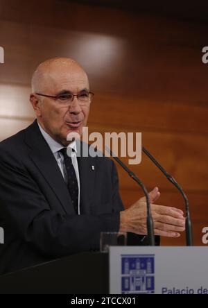 Madrid, 11/03/2015. Conferenza stampa di Josep Antoni Duran i Lleida a la Moncloa, dopo l'incontro con Mariano Rajoy. Foto: Jaime García ARCHDC. Crediti: Album / Archivo ABC / Jaime García Foto Stock