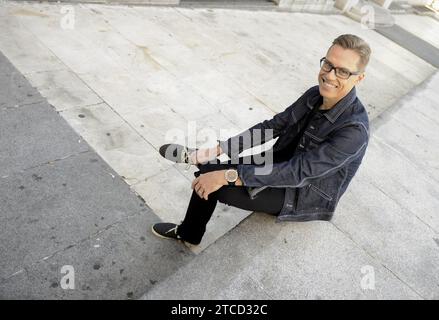 Madrid, 22/10/2015. Intervista a Alexander Stubb, ministro delle Finanze della Finlandia. Foto: Maya Balanya ARCHDC. Crediti: Album / Archivo ABC / Maya Balanya Foto Stock