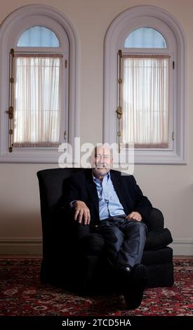 Madrid, 10/06/2016. Intervista a Joseph E. Stiglitz, premio Nobel per l'economia, che presenta l'euro. Come la moneta comune minaccia il futuro dell'Europa. Foto: Ignacio Gil ARCHDC. Crediti: Album / Archivo ABC / Ignacio Gil Foto Stock