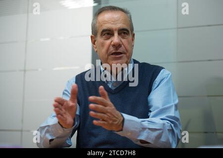 Barcellona, 20/02/2018. Intervista con l'ex ministro del lavoro Celestino Corbacho. Foto: Inés Baucells. ARCHDC. Crediti: Album / Archivo ABC / Inés Baucells Foto Stock