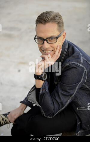 Madrid, 22/10/2015. Intervista a Alexander Stubb, ministro delle Finanze della Finlandia. Foto: Maya Balanya ARCHDC. Crediti: Album / Archivo ABC / Maya Balanya Foto Stock