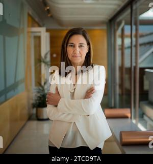 Madrid, 17/05/2018. Intervista A mar Capeans, del CERN. Foto: Maya Balanya. ArchDC. Crediti: Album / Archivo ABC / Maya Balanya Foto Stock