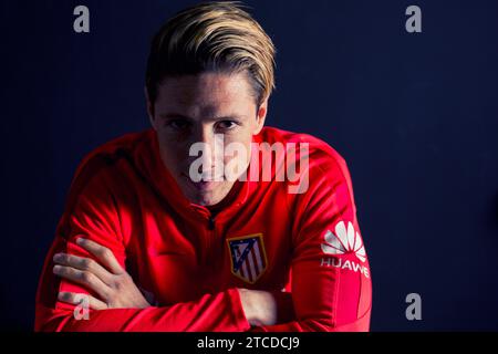 Madrid, 03/10/2016. Intervista a Fernando Torres, Atlético del Madrid. Foto: Ignacio Gil ARCHDC. Crediti: Album / Archivo ABC / Ignacio Gil Foto Stock