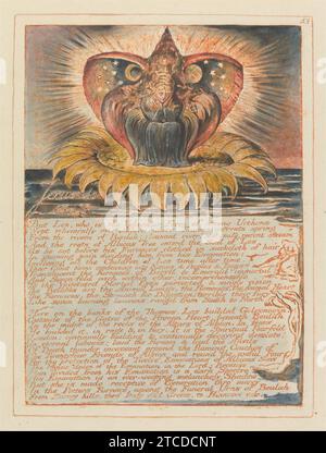 William Blake - Gerusalemme, piatto 53, ''Gerusalemme, Cap. 3'' Foto Stock