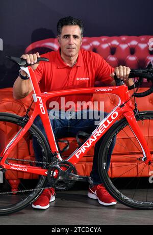 Madrid, 12/09/2018. Intervista con Miguel Indurain. Foto: Óscar del Pozo Archdc. Crediti: Album / Archivo ABC / Oscar del Pozo Foto Stock