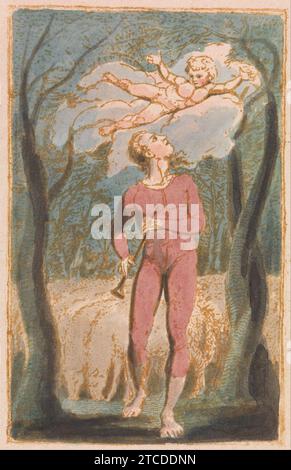 William Blake - Songs of Innocence, piatto 1, frontespizio (Bentley 2) Foto Stock