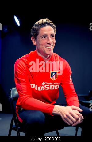 Madrid, 03/10/2016. Intervista a Fernando Torres, Atlético del Madrid. Foto: Ignacio Gil ARCHDC. Crediti: Album / Archivo ABC / Ignacio Gil Foto Stock