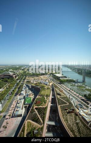 Siviglia, 07/06/2018. Vista aerea della certosa dalla torre di Siviglia. Foto: Vanessa Gómez Archsev. Crediti: Album / Archivo ABC / Vanessa Gómez Foto Stock