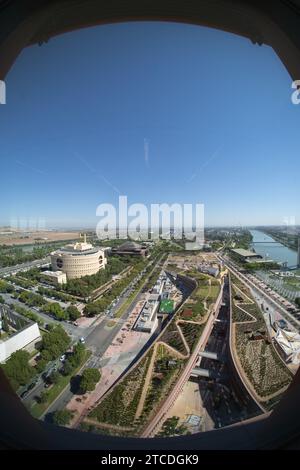 Siviglia, 07/06/2018. Vista aerea della certosa dalla torre di Siviglia. Foto: Vanessa Gómez Archsev. Crediti: Album / Archivo ABC / Vanessa Gómez Foto Stock