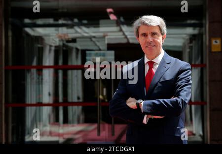 Madrid, 10/05/2018. Intervista al presidente in carica della Comunità di Madrid Ángel Garrido. Foto: Jaime García ARCHDC. Crediti: Album / Archivo ABC / Jaime García Foto Stock