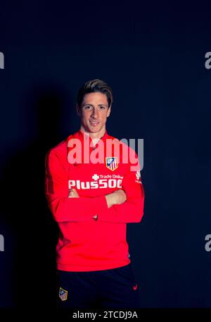 Madrid, 03/10/2016. Intervista a Fernando Torres, Atlético del Madrid. Foto: Ignacio Gil ARCHDC. Crediti: Album / Archivo ABC / Ignacio Gil Foto Stock