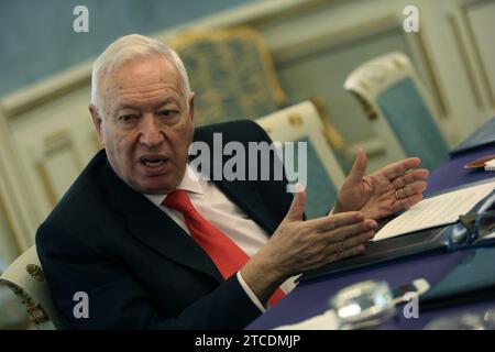 Madrid, 19/02/2016. Intervista al ministro degli Esteri ad interim José Manuel García Margallo. Foto: Ernesto Agudo ARCHDC. Crediti: Album / Archivo ABC / Ernesto Agudo Foto Stock