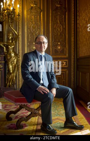 Madrid, 02/29/2016. Intervista con il presidente dell'Iberia, Luis Gallego. Foto: Isabel Permuy ARCHDC. Crediti: Album / Archivo ABC / Isabel B Permuy Foto Stock
