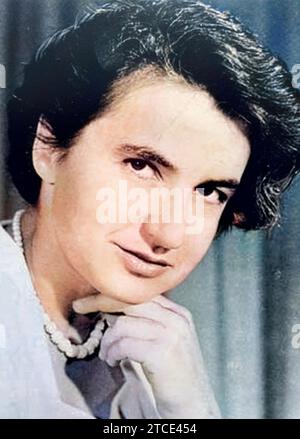 ROSALIND FRANKLIN (1920-1958) scienziato inglese le cui lavorazioni, un cristallografo a raggi X, furono fondamentali per la scoperta del DNA Foto Stock