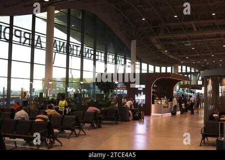 Vista generale dell'aeroporto internazionale di Freetown in Sierra Leone, Africa. Foto Stock