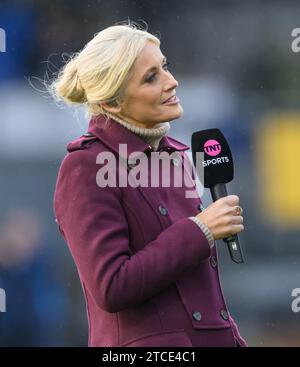 9 dicembre 2023 - Crystal Palace / Liverpool - Premier League - Selhurst Park. Lynsey Hipgrave, presentatrice di TNT Sports. Immagine : Mark Pain / Alamy Live News Foto Stock