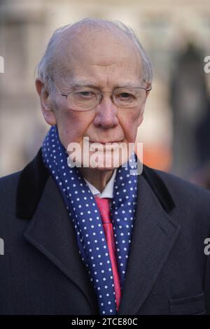 Londra Regno Unito. 12 dicembre 2023. Menzies Campbell, barone Campbell di Pittenweem , ex leader dei Liberal Democratici . Crediti: amer ghazzal/Alamy Live News . Foto Stock