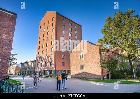 Gebäude auf dem Campus Königliche Technische Hochschule KTH, Kungliga Tekniska Högskolan, Brinellvägen, Stoccolma, Schweden *** costruzione del KTH Royal Institute of Technology campus, Kungliga Tekniska Högskolan, Brinellvägen, Stoccolma, Svezia Foto Stock