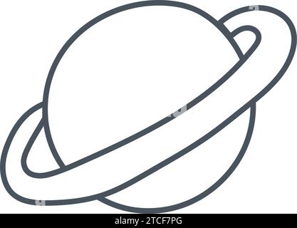 Disegna a mano icona di schizzo pianeta vettore Illustrazione Vettoriale