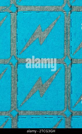 Blue Electric Bolt [1990'S] ACIDO BLOTTER - LSD [acido lisergico dietilammide] Foto Stock