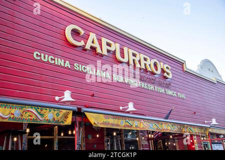 Capurro's Restaurant in Jefferson Street a San Francisco, California. Foto Stock