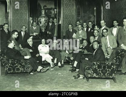 12/31/1931. Lo scrittore Ramón María del Valle Inclán all'Ateneo. Crediti: Album / Archivo ABC Foto Stock