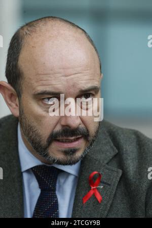 Madrid, 01/12/2016. Intervista con il consulente per i trasporti del CAM, Pedro Rollán all'Assemblea di Madrid. Foto: Jaime García ARCHDC. Crediti: Album / Archivo ABC / Jaime García Foto Stock