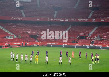 Siviglia, 19/12/2020. Sevilla FC e Real Valladolid match. Giorno 14 del campionato spagnolo. Stadio di Ramón Sánchez Pizjuán. L'arbitro Gil Manzano. Foto: Raúl Doblado. Archsev. Crediti: Album / Archivo ABC / Raúl Doblado Foto Stock