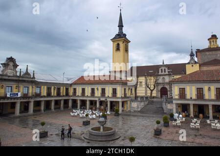 Brunete (Madrid) 04/28/2016. Vista su Plaza Mayor. Foto: Isabel Permuy Archdc. Crediti: Album / Archivo ABC / Isabel B Permuy Foto Stock