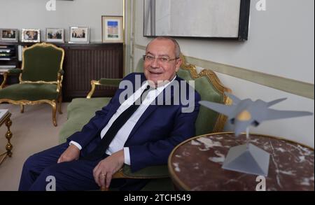 Madrid, 14/04/2022. Intervista con l'ambasciatore francese in Spagna, Jean-Michel Casa. Foto: Jaime García. ARCHDC. Crediti: Album / Archivo ABC / Jaime García Foto Stock