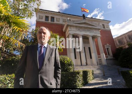 Madrid, 02/12/2021. Santiago Muñoz Machado, direttore dell'accademia reale di Rspañola (Rae). Foto: Matías Nieto. ArchDC. Crediti: Album / Archivo ABC / Matías Nieto Koenig Foto Stock