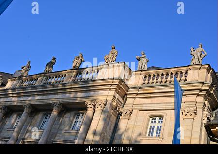 Il Teatro dell'Opera Margraviale, sito Patrimonio dell'Umanità dell'UNESCO, si trova nella città vecchia di Bayreuth, in Baviera Foto Stock